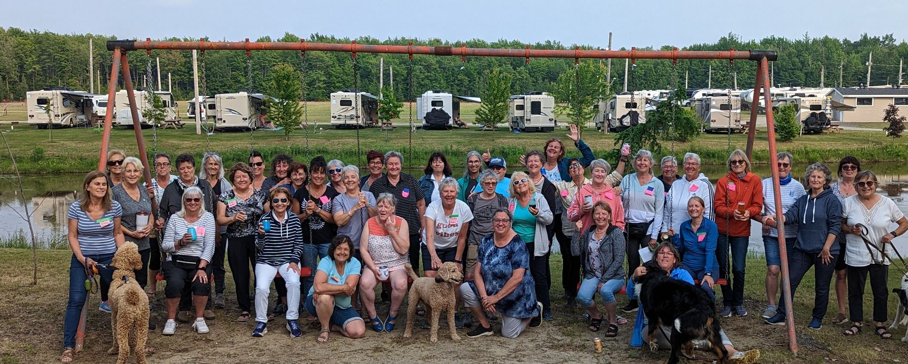 Certaines des participantes au rassemblement de Femmes en VR. - Magazine Camper