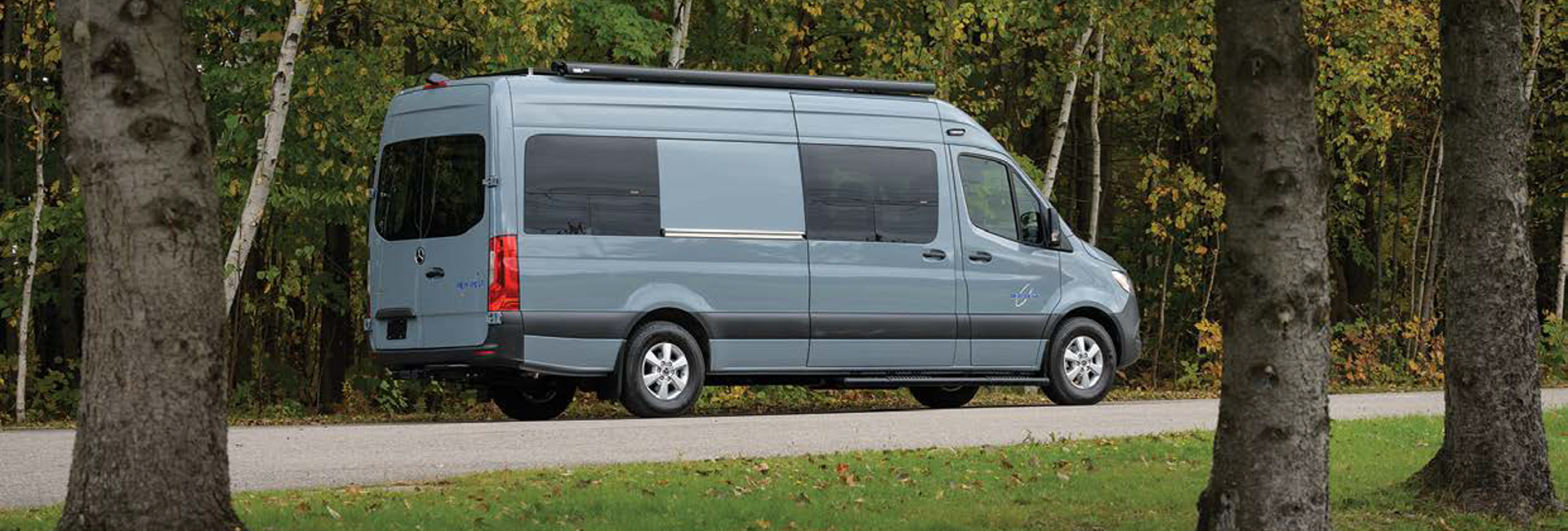 Bannière De fourgon à autocaravane de classe B